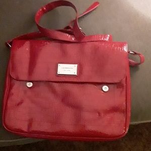 Women's brief case red